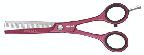 JAGUAR PASTELL PLUS BERRY 40 mit 5,0 Zoll 40 Zähnen, 3053-10, klassisches Design, Modellierschere, geschmiedeter Spezialstahl, feine Zähne