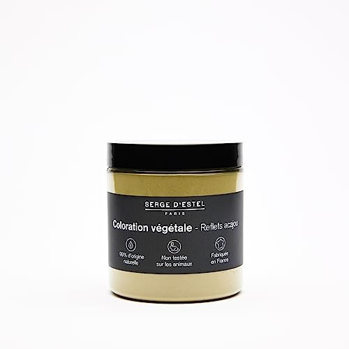 SERGE D'ESTEL PARIS Henné Acajou 100g - Coloration Végétale Apportant de Magnifiques Reflets Chauds et Lumineux