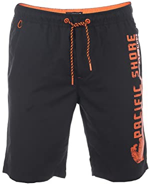 riverso Badbyxor för män badshorts RIVJannik korta byxor sommar sport shorts dragsko tryck 100 % polyester svart blå röd grön orange S M L XL XXL 3XL 4XL 5XL