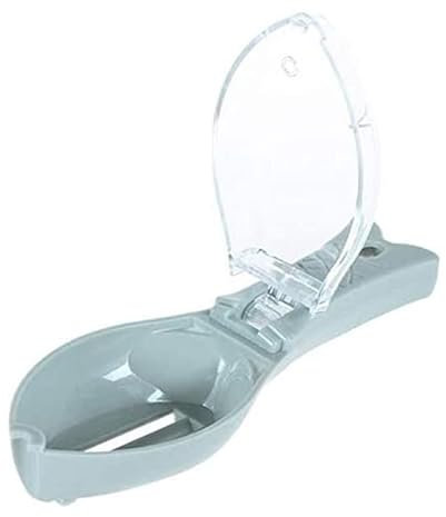 Fischentschupper Kunststoff Fischschuppen Entferner Fisch Haut Bürsten Fisch Schaber mit Decke Schuppenauffangschale Scraping Fischschuppen Reinige Manuelle Werkzeug für Küche Fisch Reiniger (Blau)