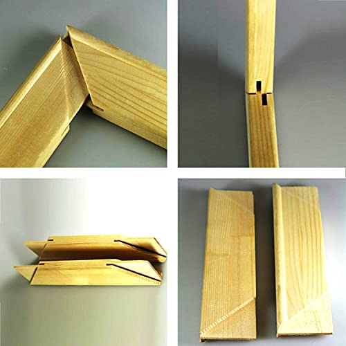 Keilrahmenleisten Set zum Selbstbau DIY Keilrahmen Bausatz 50 x 100 cm (100 x 50 cm)