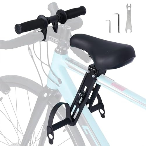 Sièges de Vélo pour Enfant, Siège de Vélo à Montage Avant, Portable et Amovible Siège de vélo avec Guidon Porte pour Enfants de 2 à 5 Ans sûr et Confortable pour Convient au VTT