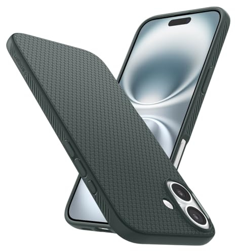 Spigen Liquid Air Case Compatible with iPhone 16 - Abyss Green