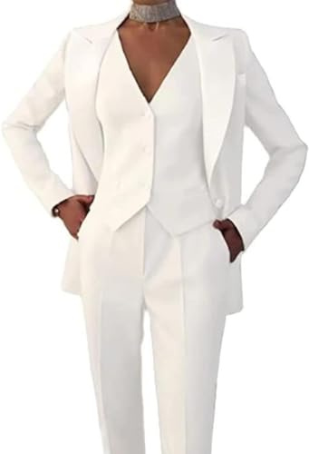 Leader of the Beauty 3-delat kontor damdräkt blazer väst byxor business kostym vardagsbyxor kostym