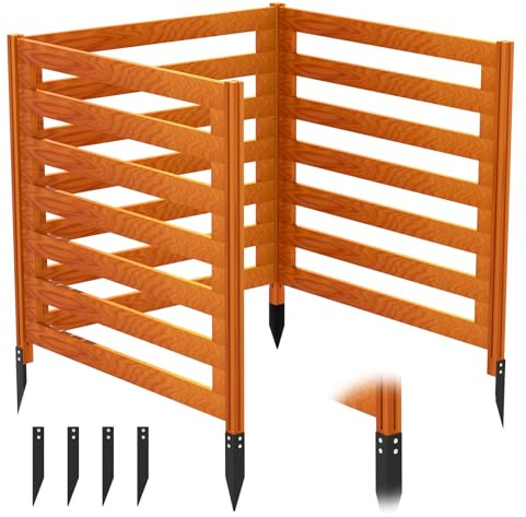 Air Conditioner Fence, 36X 36 Ac Unit Fence, 3 Panels Air Conditioner Fence Screen, Ideal Ac Fences, for Outside Unit, Pool Eequipment Enclosure
