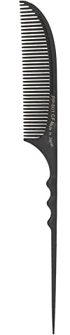 TZOXTLH Pettine a Coda Pettini per Parrucchiere per Parrucchieri di Grado Professionale Resistenti al Calore per Tutti i Tipi di Capelli Neri (PP-801)