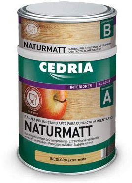 CEDRIA BARNIZ NATURMATT (750 ML) - Barniz para el hogar - Mate - Madera - Poliuretano (PU)