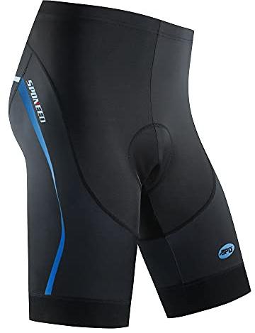Men Bicycle Shorts Gear Ride Biking Pro Cyclist Pants High Waist Cycling Sportswear US XXL Black Blue