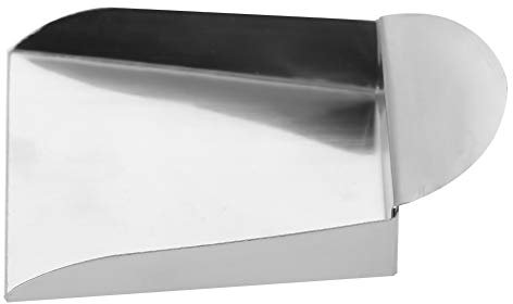 ANKROYU Jewelry Scoop, Gem Shovel, Ice Scoop, Scoop Steel Tools with Plate Handle, Flat Bottom Bar Ice Flour Utility Scoop, Jewelry Shovel for Pearls Gemstones Diamond Beads