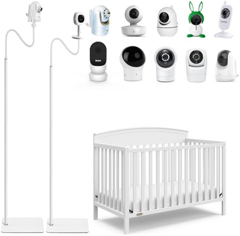 Didalo Babyphone-Bodenständer, 174,8 cm, höhenverstellbar, kompatibel mit Infant Optics DXR-8 Pro, Nanit Pro Smart Babyphone und Flex-Ständer, Vava, Hellobaby, Eufy, Kameras mit