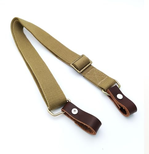 BVGD Type 56 Canvas Sling (Heavy Duty) SKS Shoulder Strap Leather Ends Vintage Style