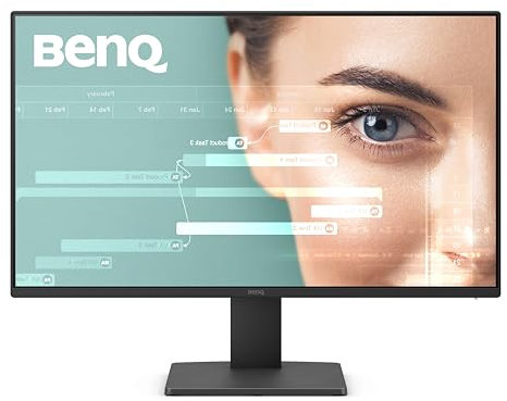 BenQ GW2491 Monitor IPS para el cuidado de los ojos, 23,8 pulgadas, 1080p FHD 100Hz, HDMI, DisplayPort, 1080 x 1920, bisel ultrafino, certificado TUV, sin parpadeo, luz azul baja Plus, Eye-CareU