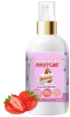 Vanilla Cream Puff Body Milk Mist Strawberry Cake Fragrance Spray for Body and Hair