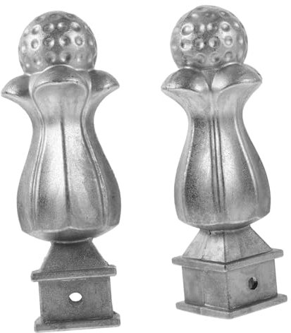 IMIKEYA 2 Piezas remates Decorativos para Postes Valla Jardin Vallas de Jardin Adorno de Valla Final remates de césped pasamanos Accesorio de decoración de Valla Primeros de la Cerca