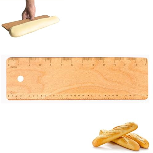 Hayaww 33 cm Pâte du chef Planches de Transfert Planches à Pâtisserie Planche De Transfert De Portable Planche à Découper en Bois Outils De Fabrication du Pain pour Cuisson du Pain Français (A)