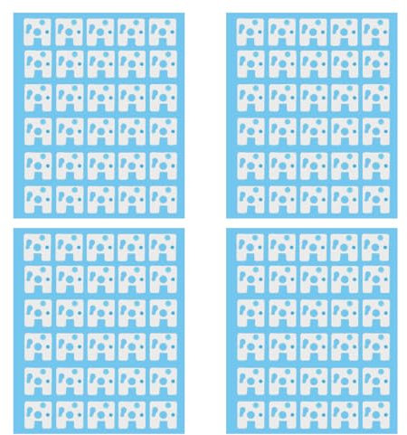Xuancai 120 piezas de teclados mecánicos adhesivos amortiguadores de ruido de espuma de reducción de sonido película aislante para interruptores estabilizadores