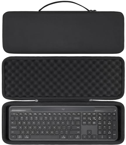 co2CREA cassa custodia borsa per Logitech Signature Slim Solar+ K980 for Business tastiera wireless(solo scatola,Case Only)