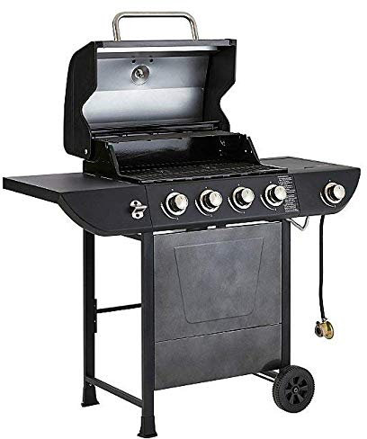UniFlame Barbecue à gaz avec 4 brûleurs et brûleur latéral