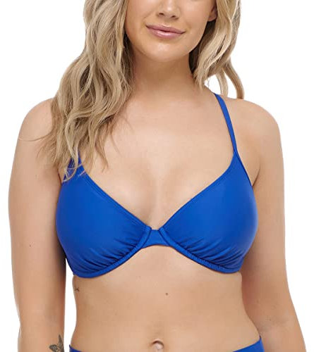 Body Glove Women's Smoothies Solo Solid Underwire D, Dd, E, F Cup Bikini Top Swimsuit, Nightlife, E