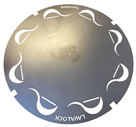 FireDial Baffle Plate Heat Management System for Charcoal BBQ and Barbecue Smokers, UDS, WSM, Kettle (For 26 in. Kettle)