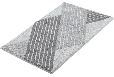 Kleine Wolke Badteppich Cross, 80x140 cm, Anthrazit