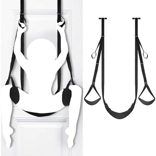Sex Toys for Couple Bondage BDSM Toys Sex Swing with Seat Sex Swings with Adjustable Straps Handcuffs Leg Restraints Spreader Adult