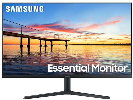 Samsung 32-Inch Flat Computer Monitor, 75Hz, Borderless Display, AMD FreeSync, Game Mode, Advanced Eye Care, HDMI and DisplayPort, LS32B304NWNXGO, 2024