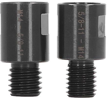 Adattatore Filettato per Mandrino della Paletta del Tornio, 2 Pezzi, Adattatore M14 5 5/8 Pollici a M14 Filettatura M14 a 5/8 Pollici Converte per Punte Trapano, Seghe a