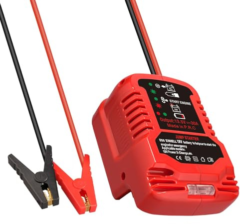 Jumper Cables with Adapter for Einhell Power X-Change 18V Battery Jump Car Starter,with 11AWG Jump kit Cable for Automotive Booster Cable Adapter(Battery not Included)