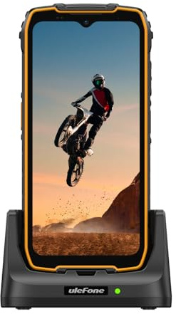 Ulefone RugKing 4 Pro Station de Charge de Bureau pour Outdoor Smartphones d'extérieur, Chargeur sans Fil pour Téléphone Portable Incassable, Conception Stable et Compacte – Noir