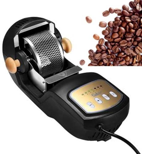Kafferostare för hemmet med genomskinligt glas, automatiska och gör-det-själv-lägen, 100 g kapacitet för kaffeentusiaster