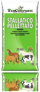 Tercomposti CONCIME Pellet BIO STALLATICO Organico AMMENDANTE Naturale MATURO 25 kg