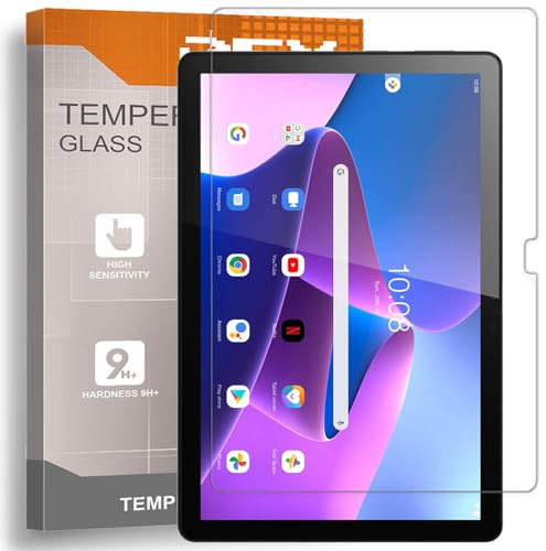 REY Pellicola salvaschermo per Lenovo M10 FHD 3ª Gen 10,1 - Lenovo M10 3ª Gen 10,1, Pellicole salvaschermo Vetro temperato, di qualità Premium Tablet