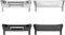 2 Pares | Repuesto Adaptador de Correa de Reloj Conector Accesorios Acero Inoxidable, Compatible con Honor Watch 4 (Negro y plateado)