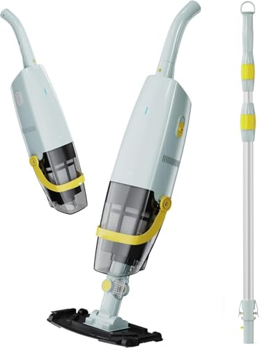 Lydsto S1 Aspirapolvere per Piscina Senza Fili con Asta Telescopica, Aspiratore Piscina a Batteria Lavora 60 Minuti, Aspirazione 18GPM, per Piscine fuori terra SPA