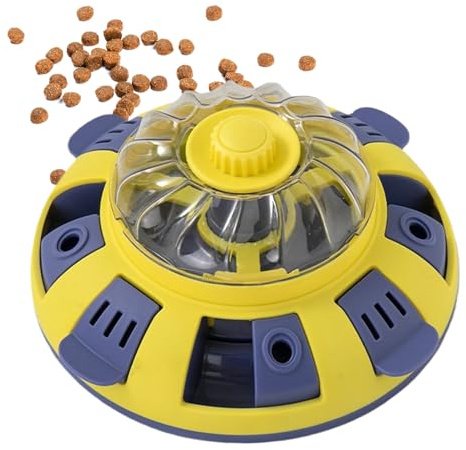 Distributore Di Snack | Alimentatore Lento Regolabile per Piccoli Animali - Giocattolo da Masticare Resistente con Dispensante - Per Addestramento Cuccioli, Gatti Indoor e Morditori