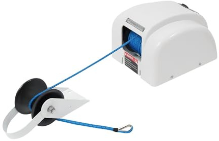 SMTYXS Treuil D'ancre Marin Électrique sans Fil De 45 LB avec Chaîne Sécurité Et Disjoncteur À Réarmement Automatique Performances Puissantes