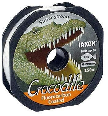 Jaxon Angelschnur Crocodile FLUOROCARBON Coated 2x150m Spule Monofile (150m/0,20mm/7kg)