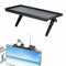 DMFSHI - Estantería de TV para Almacenamiento, Soporte de Montaje para TV, Ordenador, Cable de Caja de Altavoces, Mando a Distancia de Dispositivos Multimedia en Streaming (Negro)