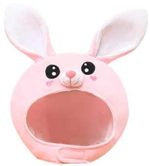 Kaninchen Hut Tiermütze Lustiger Plüsch Hut Cartoon Halloween Hut Kostümzubehör Tier Wackelohr Mütze Lustige Tiermütze Warm für Kinder Erwachsene Dress Up Halloween Party Kostüm Zubehör