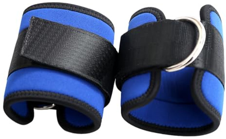 2Pcs Adjustable Nylon Ankle Straps for Cable Machines Leg Exercise