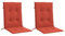 vidaXL Niedriglehner Auflagen 2 STK., Polster Kissen für Gartenmöbel, Stuhlauflage Sitzauflage für Gartenstuhl, Gartenstuhlauflagen, Melange Rot 100x50x4cm Stoff