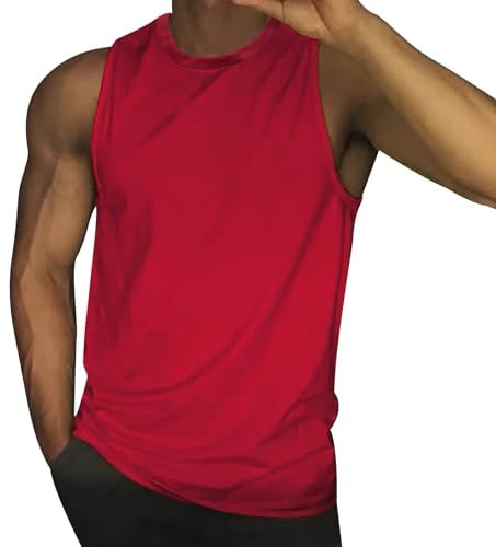 Tank Top Herren Gym Bodybuilding Shirts Ärmellose Muskelshirts, Männer Gym Sport Unterhemd Männer T Shirt Fitness Trägershirts, Tee Top Outdoor Funktionsshirt Leicht Achselshirt