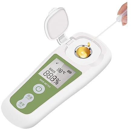 Brix refraktometer, Digital refraktometer Sackarimeter densimeter for frukt Vin Öl Alkohol Sockerkoncentrationsmätare 0~35% Sockerbrixmätare, för socker, mat, frukt, drycker honung