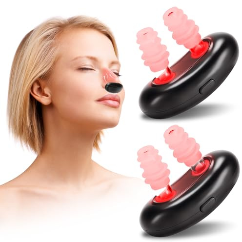 2 piezas de dispositivo de terapia nasal de luz roja para resfriados, instrumento de terapia nasal de luz roja para la nariz, dispositivo calmante nasal