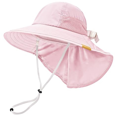 Bopertrove Sonnenhut Baby UV Schutz 50, UV Hut Mütze Baby, Sonnenhut Kinder, Sommerhut Sonnenmütze Babys, Sommermütze Babys Mädchen & Jungen, mit Verstellbarer Kinnriemen und verstellbarem Kopfumfang