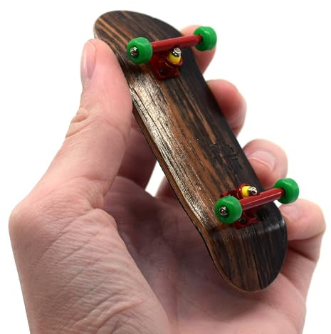 Teak Tuning Prolific Complete Fingerboard with Upgraded Components, Bob Would Be Proud Edition - Pro Board Shape and Size, Bearing Wheels, Trucks, and Locknuts - 32mm x 97mm Handmade Wooden Board