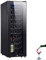 0℃ Outdoor Freistehender Thermoelektrischer Weinkühlschrank - Wine Fridge mit Temperaturregler: 11-18 °C, Weinschrank mit Touch-bedienfeld, 90 Liter, für 18/30 Flaschen Wein, LED, Schwarz,Style 1