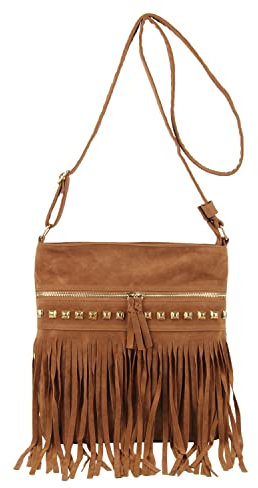 LHHMZ Damen Mode Hobo Fransen Umhängetaschen Vintage kleine Quaste Crossbody Geldbörse Taschen