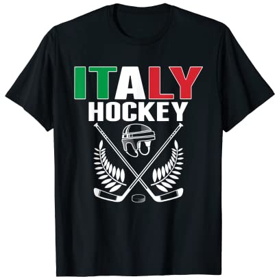 Italy Ice Hockey Fans Jersey Italian Hockey Team Supporter T-Shirt